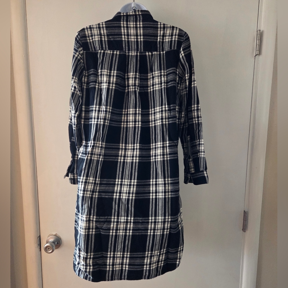 Madewell Flannel Daywalk Plaid Shirt Dress Size XS - Picture 2 of 6